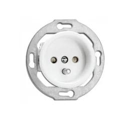 Prise de terre en duroplast blanc