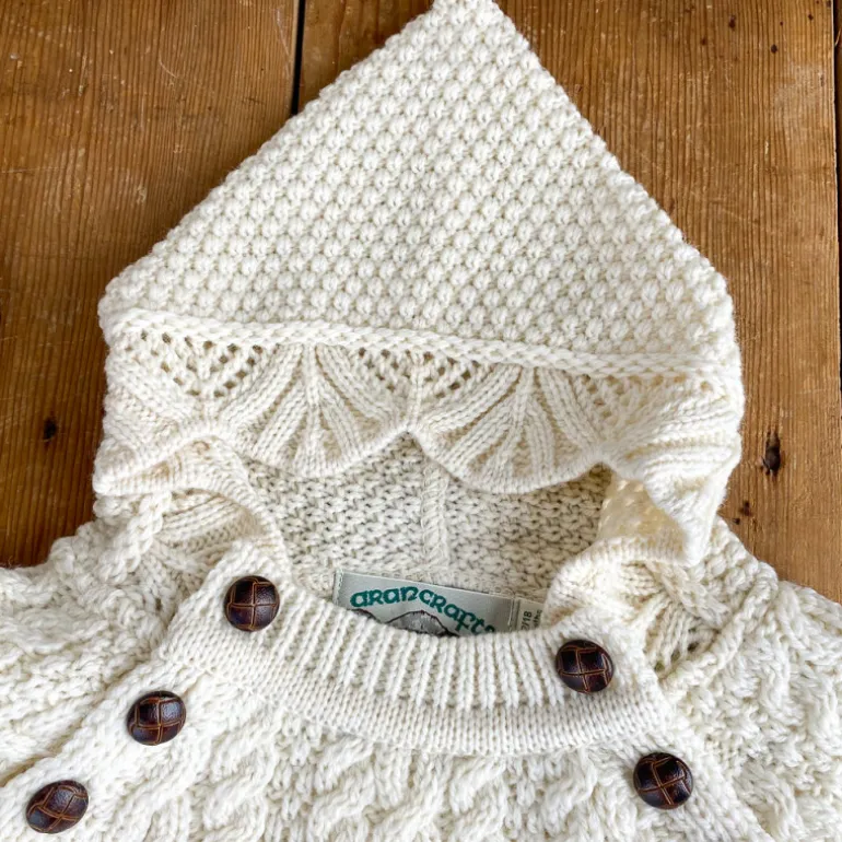 Pull irlandais à capuche bébé 12/18 mois