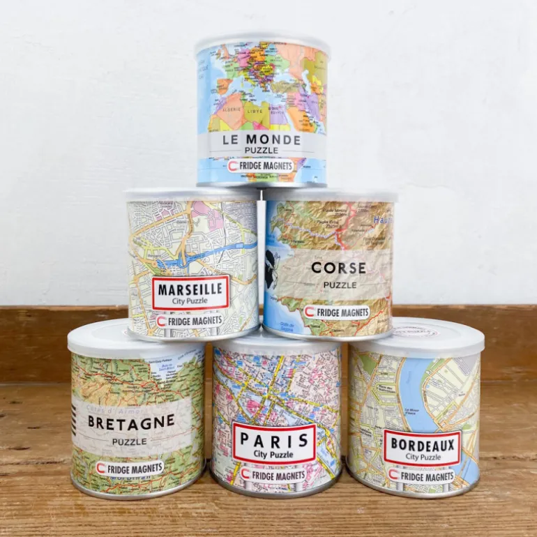 Puzzle magnétique Carte des villes - 100 pièces