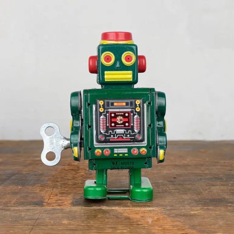 Robot mécanique vert