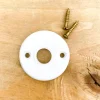 Rosace de poignée de porte porcelaine