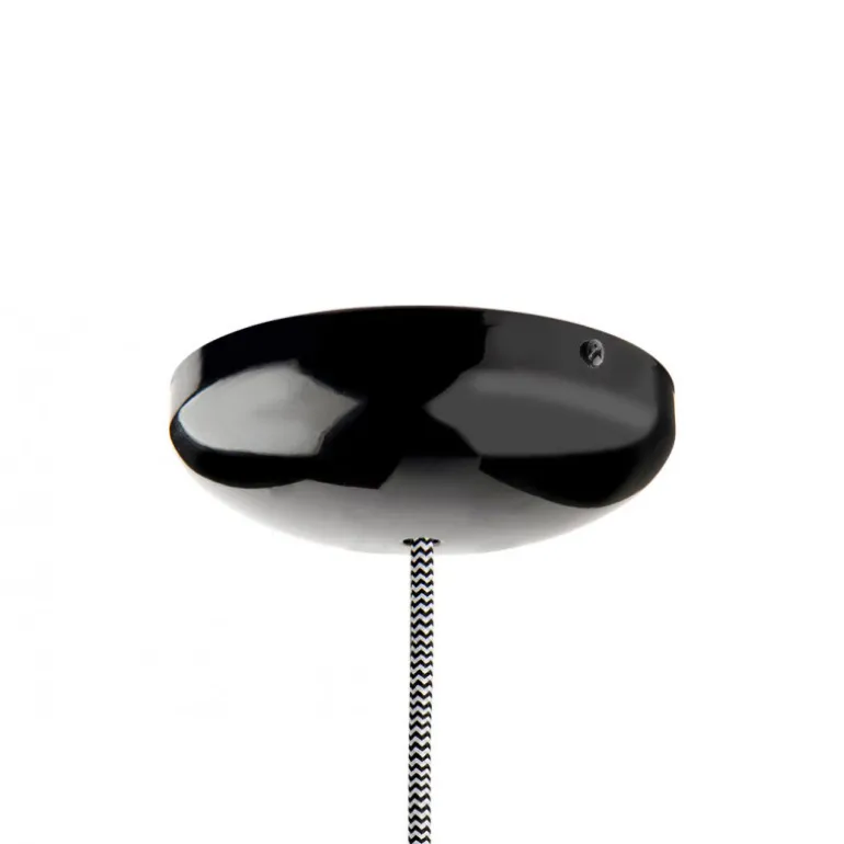 Rosace en métal noire Ø14cm