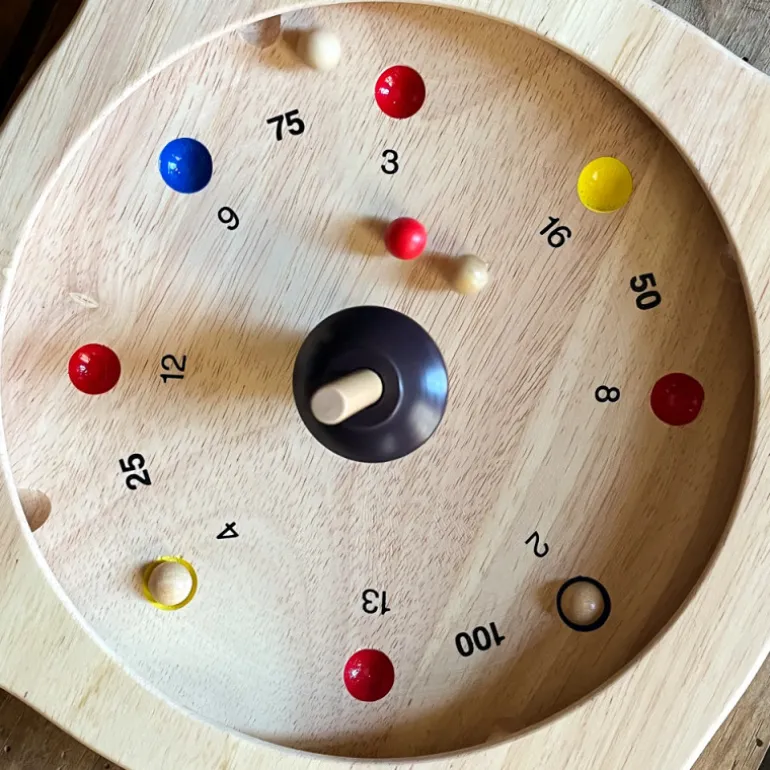 Roulette tyrolienne en bois