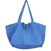 Sac géant provençal bleu motifs mouches