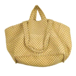 Sac géant provençal ocre motifs mouches