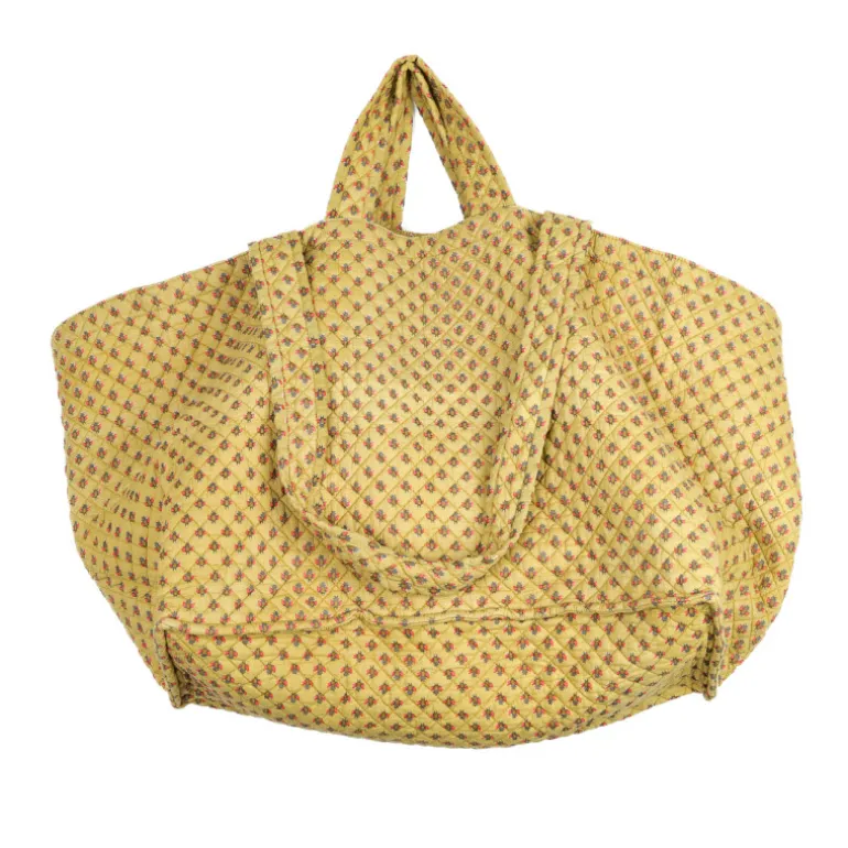 Sac géant provençal ocre motifs mouches