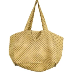 Sac géant provençal ocre motifs mouches
