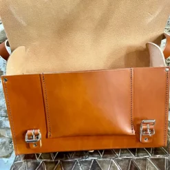 Sacoche en cuir poche
