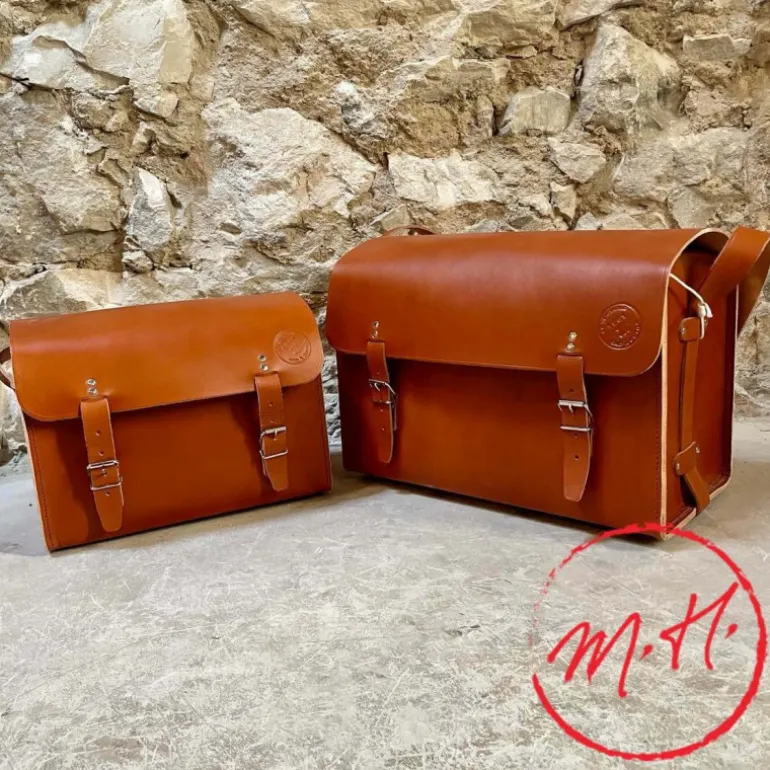 Sacoche rigide en cuir
