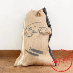 Sac à pommes de terre en jute et coton