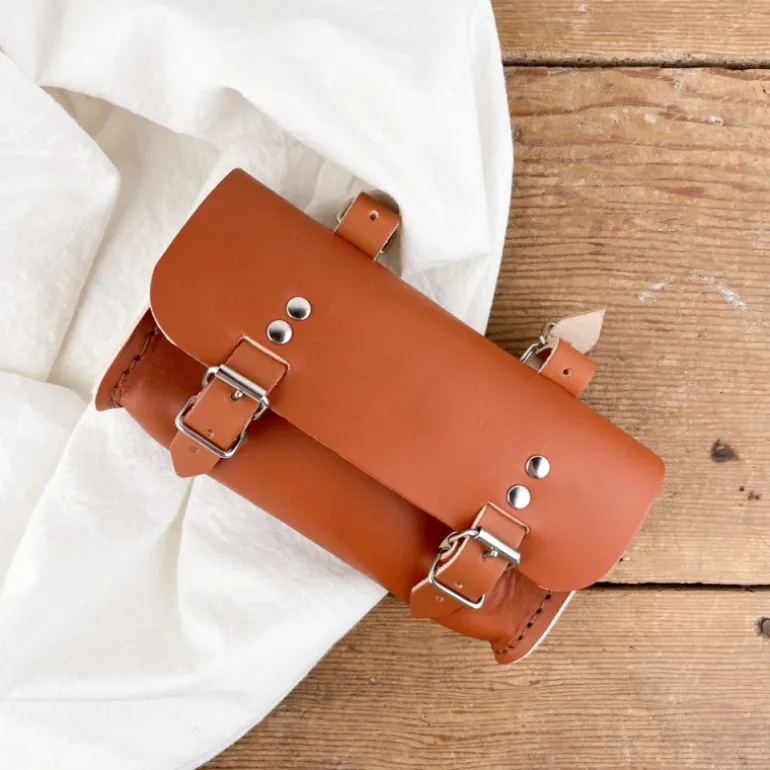 Sac selle de vélo en cuir