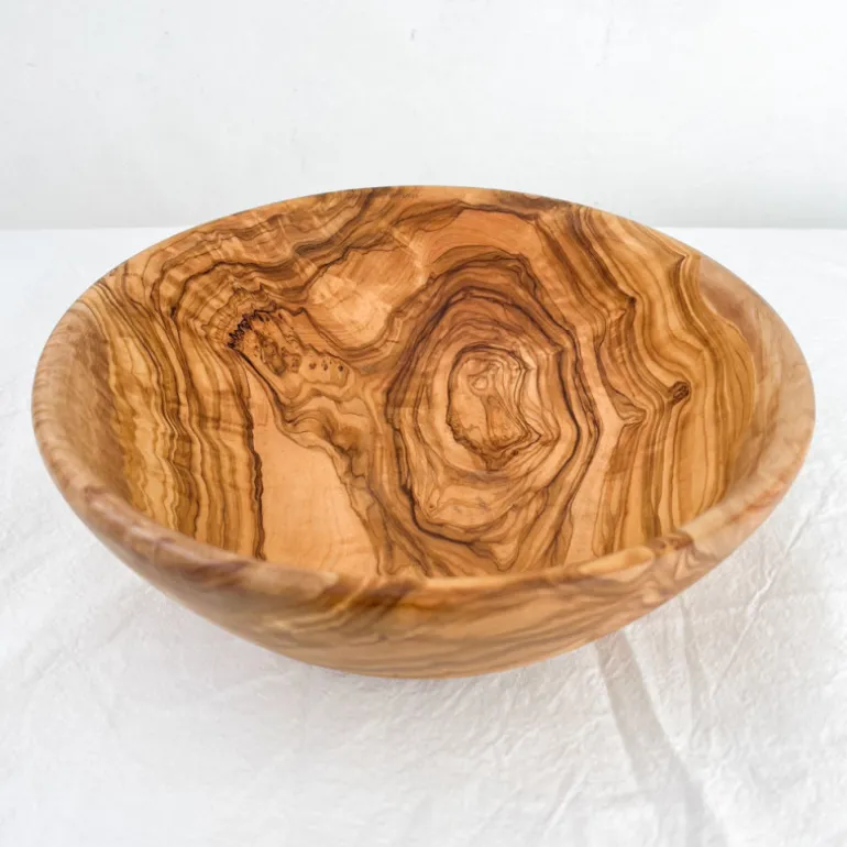 Saladier en bois d'olivier