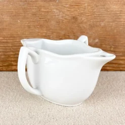 Saucière gras / maigre en porcelaine