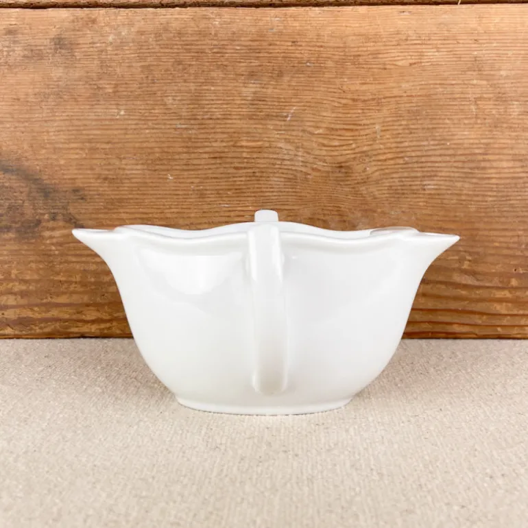 Saucière gras / maigre en porcelaine