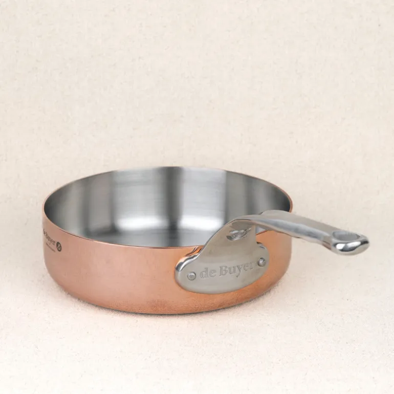 Sauteuse droite cuivre prima matera induction