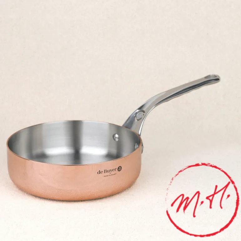 Sauteuse droite cuivre prima matera induction