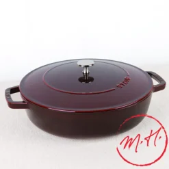 Sauteuse en fonte grenat
