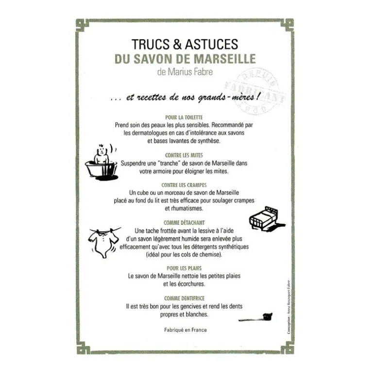 Savon de Marseille à l'huile végétale 400 g