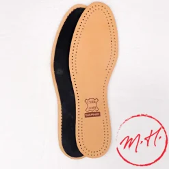Semelles en cuir et charbon Saphir