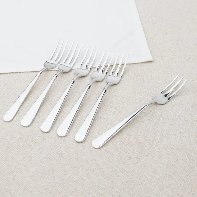 Set de 6 fourchettes à dessert en inox