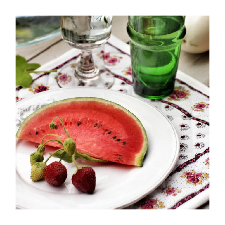 Set de table Fleur d'Arles blanc Souleiado