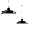Suspension avec abat-jour en émail Ø40 cm