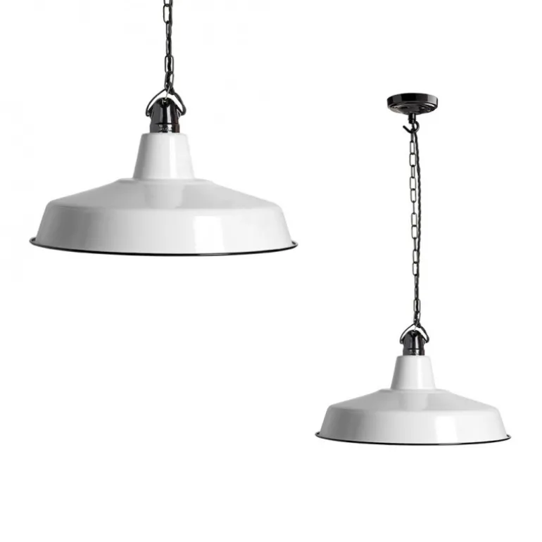 Suspension avec abat-jour en émail Ø40 cm