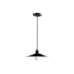 Suspension en porcelaine blanche et émail Ø 28 cm