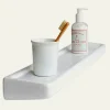 Tablette murale en porcelaine blanche