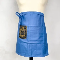 Tablier court en coton bleu Maison Empereur