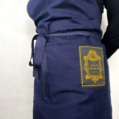 Tablier en coton bleu Maison Empereur