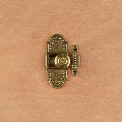 Targette perles en laiton patiné Louis XVI
