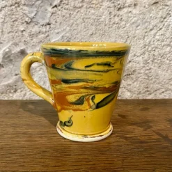 Tasse jaspée miel