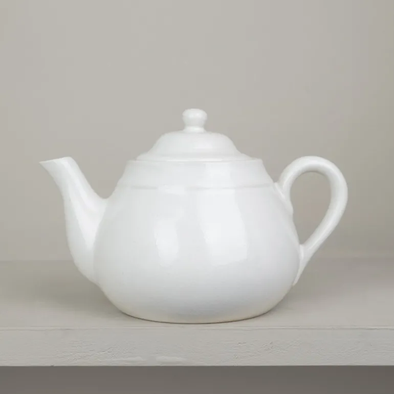 Théière en grès naturel