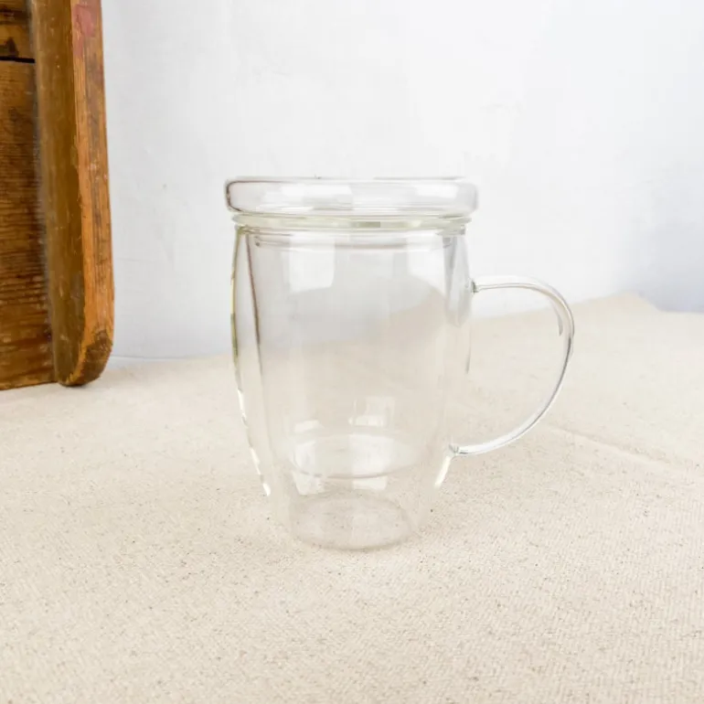 Tisanière en verre borosilicate 0,45L