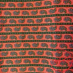 Tissu au mètre cachemire rouge