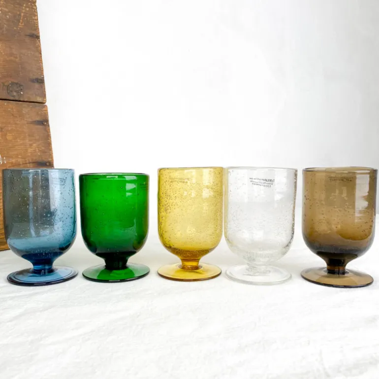 Verre à pied soufflé