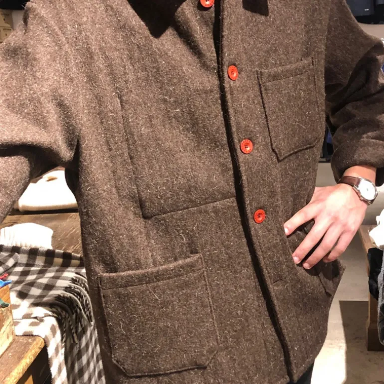 Veste en Laine marron Le Laboureur