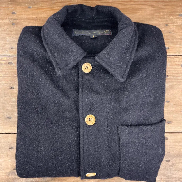 Veste en laine noire Le Laboureur