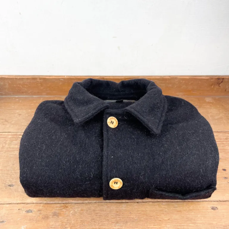 Veste en laine noire Le Laboureur