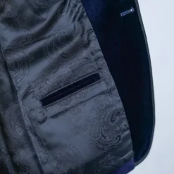 Veste Gardian Homme Velours Bleu