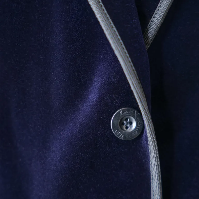 Veste Gardian Homme Velours Bleu