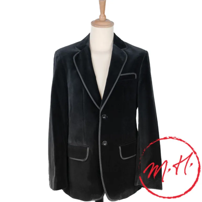 Veste Gardian Homme Velours Noir