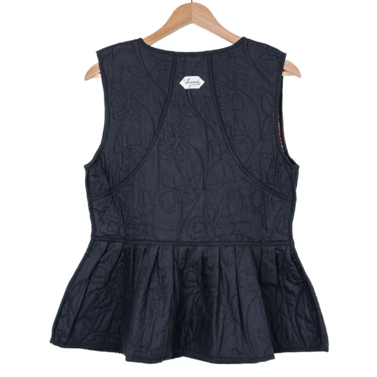 Veste sans manche réversible cachemire