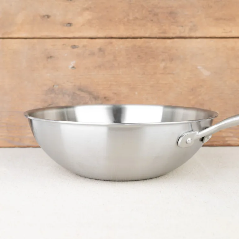 Wok tricouche en inox