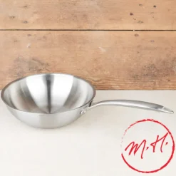 Wok tricouche en inox