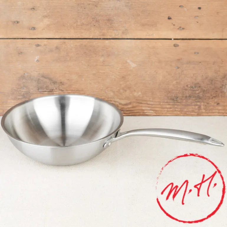 Wok tricouche en inox